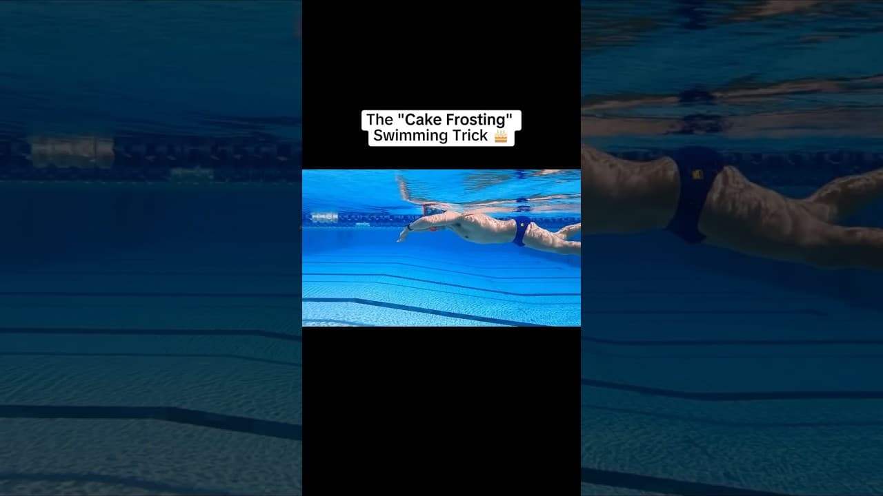 If you want to swim faster, you need to "frost the cake." 🎂