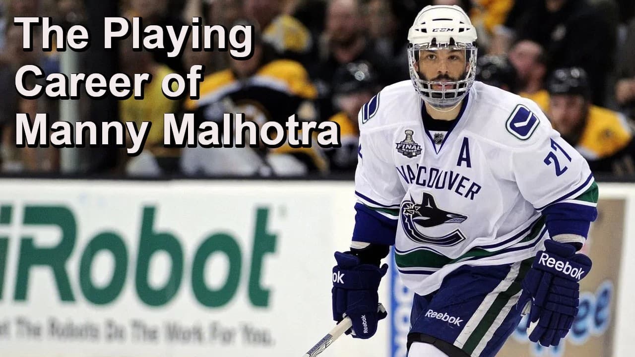 The Playing Career of Manny Malhotra