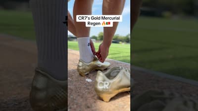 Cristiano Ronaldo’s Gold Mercurial Regen 🔥🇵🇹 #ronaldo #cr7 #nike #worldcup