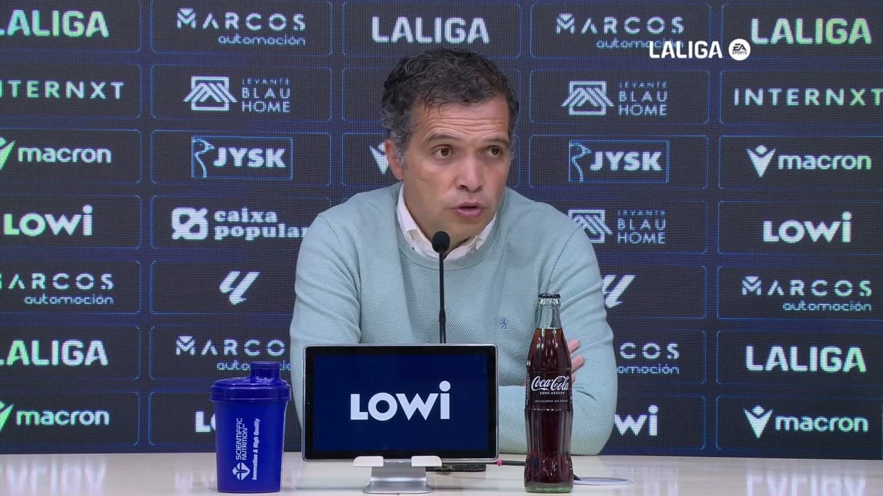 Rueda de prensa de Luís Castro tras el encuentro ante el RCD Mallorca
