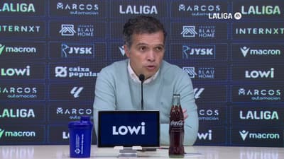 Rueda de prensa de Luís Castro tras el encuentro ante el RCD Mallorca