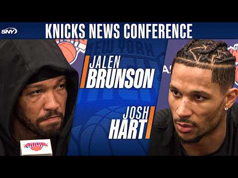 Jalen Brunson, Josh Hart on how Knicks are staying locked-in for Game 2 of ECF vs. Cleveland