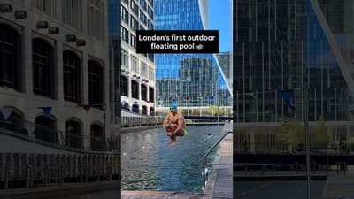 London Outdoor Floating Pool (Sea Lanes Canary Wharf)