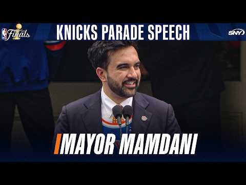 NYC Mayor Zohran Mamdani Knicks Championship Parade Full Speech