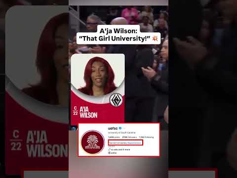 South Carolina made it Instagram official for A'ja Wilson 🤣