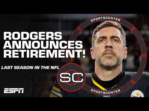 🚨 Breaking News 🚨 Aaron Rodgers plans to retire from the NFL after this season | SportsCenter