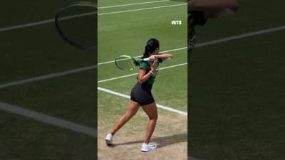 Sunday practice vibes 💚 #WTA #Wimbledon #AlexEala