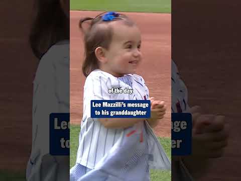 Lee Mazzilli addressed his granddaughter in his Mets Hall of Fame speech 💙🧡