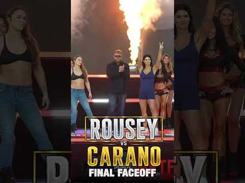 Ronda Rousey vs. Gina Carano FINAL FACEOFF | Rousey vs. Carano | MMA Fighting