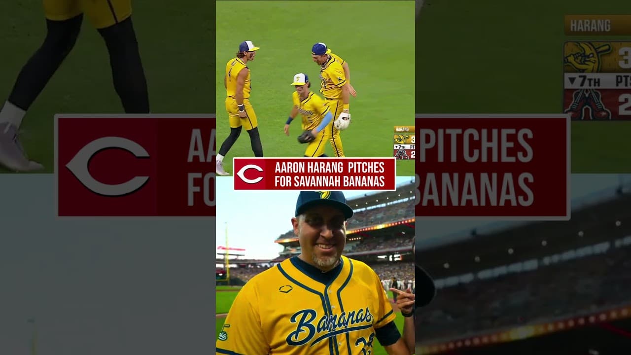Reds Legend Aaron Harang Back on the Mound in Cincinnati for Savannah Bananas!