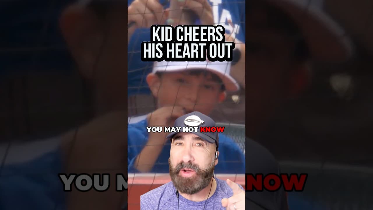 This kid took over the entire Dodgers broadcast 🤣 #mlb #baseball