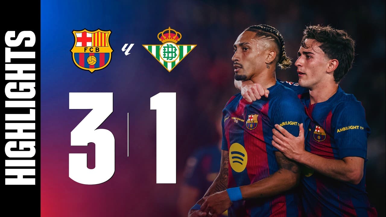 FC BARCELONA 3 vs 1 BETIS | LALIGA 2025/26 MD 37 🔵🔴