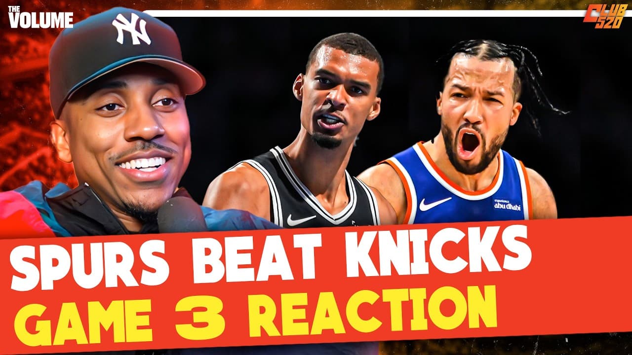 Jeff Teague INSTANT REACTION: Wemby & Spurs WIN GAME 3, BEAT Brunson & Knicks | Club 520 NBA Finals