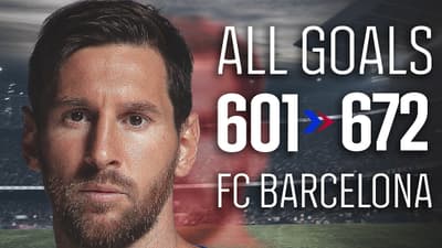 ALL LEO MESSI GOALS | PART 7: GOALS 601–672 | FC Barcelona 🔵🔴