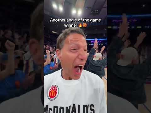 Kirk Herbstreit may have captured the BEST POV of the Knicks' go-ahead winneri in Game 4 😮‍💨