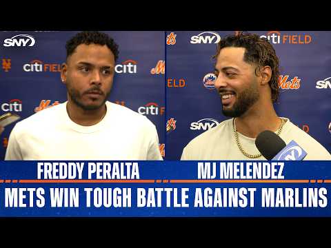Freddy Peralta and M.J. Melendez discuss Mets' 9-7 win over Marlins