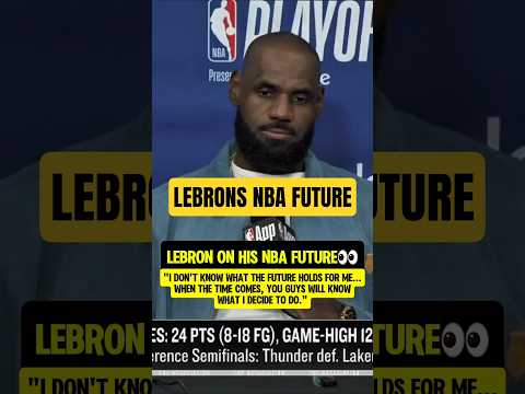 LeBron discusses his NBA FUTURE👀