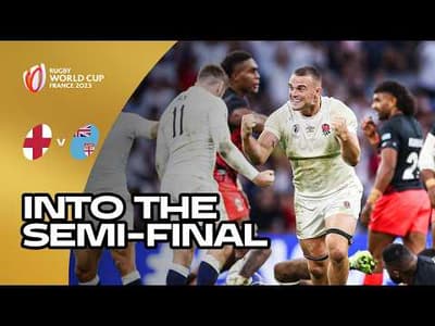 Securing a place in the Semi-Final 🔐 | England v Fiji - Rugby World Cup | Full Match Replay