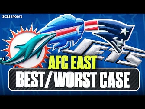 Predicting the best & worst case record scenarios for EVERY AFC East team ✅