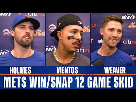 Clay Holmes, Mark Vientos and Luke Weaver on Mets first win since April 7th