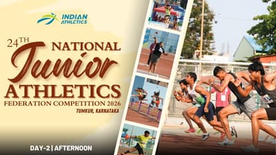 DAY-2 AFTERNOON | 24TH NATIONAL JUNIOR ATHLETICS FEDERATION COMPETITION 2026 | Tumkur, Karnataka