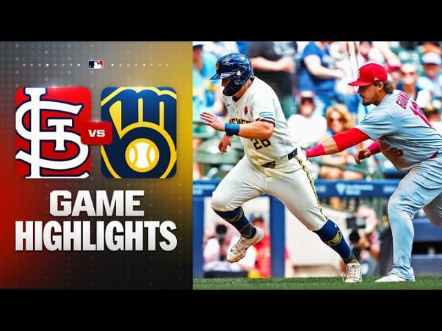 Cardinals vs. Brewers Game Highlights (5/25/26) | MLB Highlights