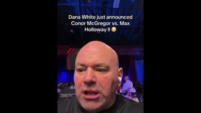 Conor McGregor vs. Max Holloway II at UFC 329 🤯 (via danawhite/IG)
