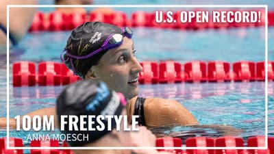 U.S. Open RECORD for Anna Moesch in 100M Freestyle | 2026 TYR Pro Swim Series Indianapolis