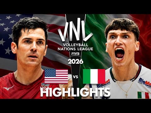 USA 🇺🇸 vs Italy 🇮🇹 | Highlights | Men's VNL 2026