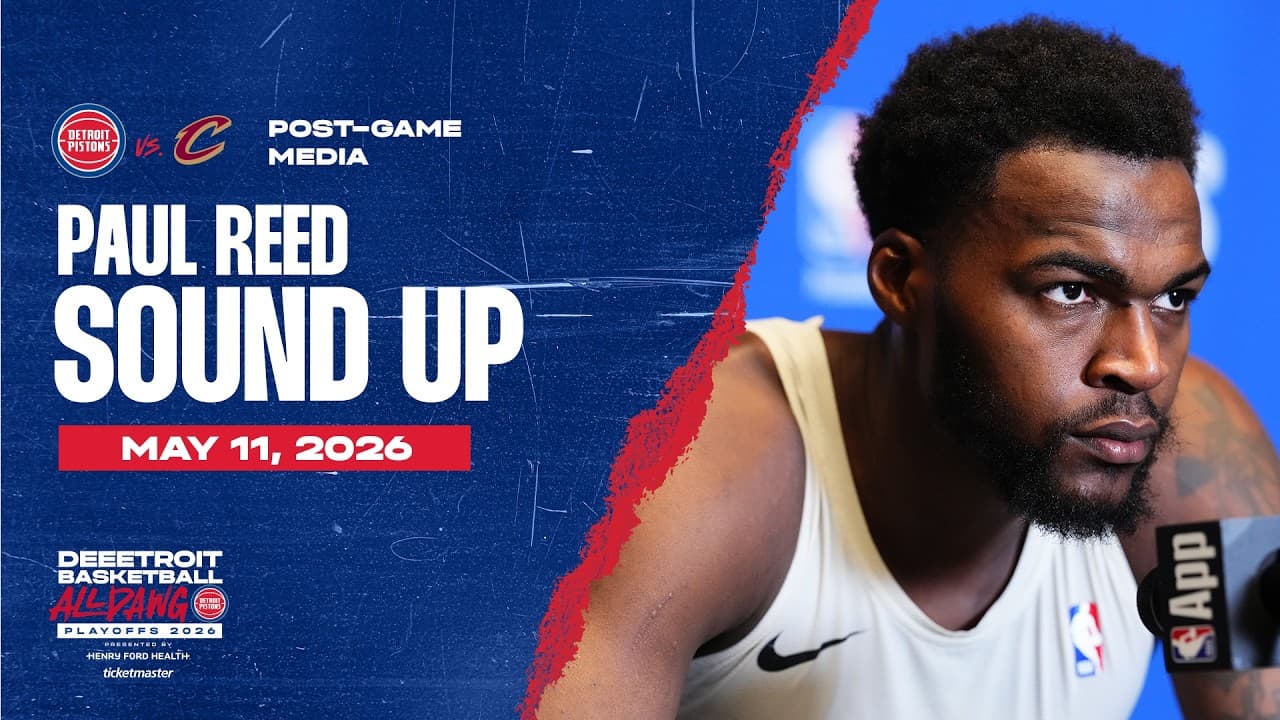 Round 2 Game 4: Post-Game Press Conference: Paul Reed  | Pistons vs. Cavs | 05.11.26