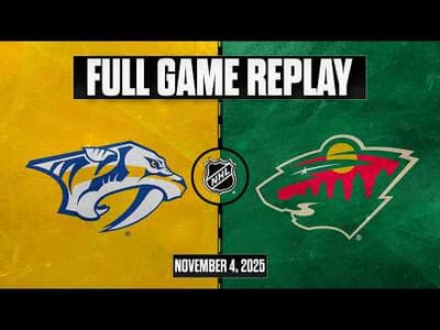 FULL GAME REPLAY: No net, no problem! Predators @ Wild | November 4, 2025