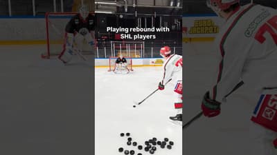These pro players can shoot the puck 🏒
