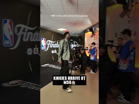 Knicks have arrived for Game 4‼️ #nba #nyknicks #nbafinals