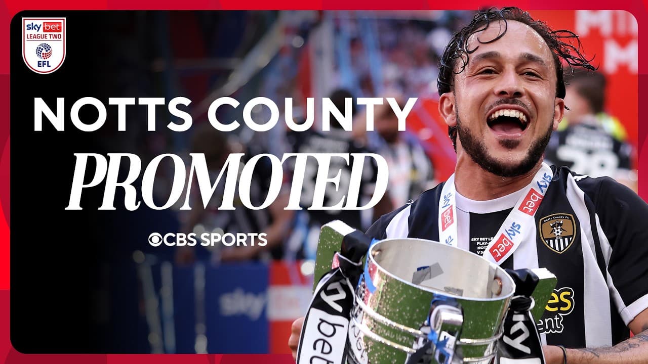 Notts County SECURE PROMOTION to EFL League One | Full Scenes + Trophy Lift