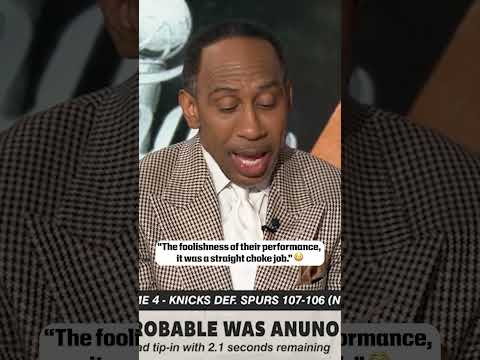 Stephen A. reacts to the Spurs blowing the biggest lead in NBA Finals history 😭