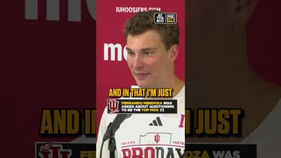 Fernando Mendoza speaks on his top-pick potential on Pro Day 👀 #CFB #NFL #NFLDraft #Indiana