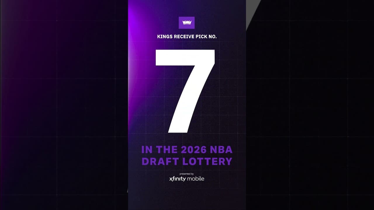 Kings will receive the 7th overall pick in the 2026 Draft | Draft Lottery presented by @xfinity