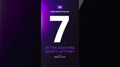 Kings will receive the 7th overall pick in the 2026 Draft | Draft Lottery presented by @xfinity