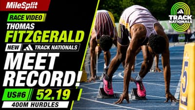 US#6! Thomas Fitzgerald Breaks adidas Track Nationals 400m Hurdle Meet Record!