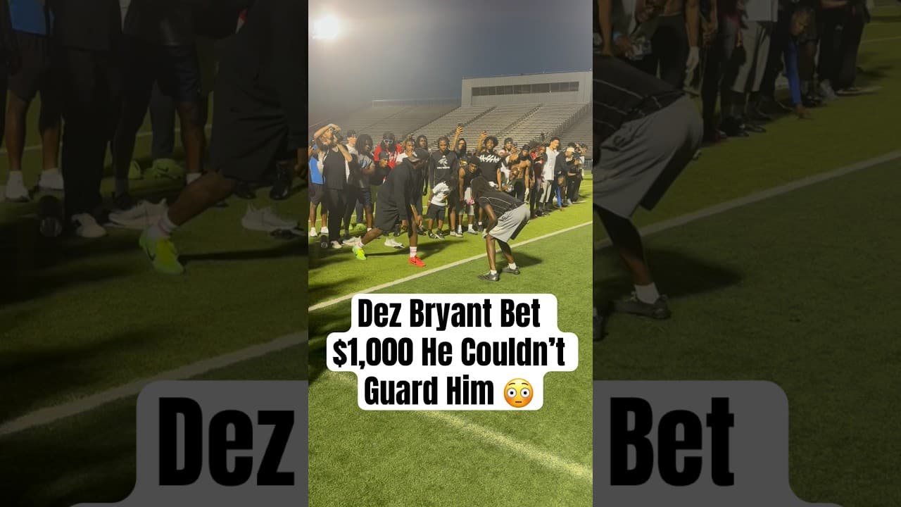 Dez Bryant Bet Him $1,000 He Couldn’t Guard Him 😳