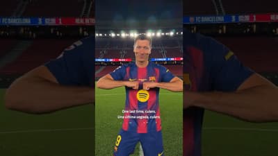 One last time 🤜🤛 #shorts #Lewandowski #fcbarcelona