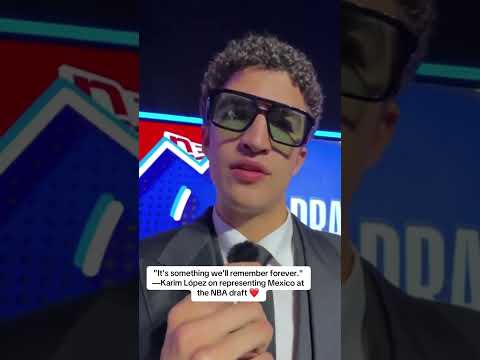 Karim Lopez could be the first Mexican-born player picked in the first round of the NBA Draft 🇲🇽👏