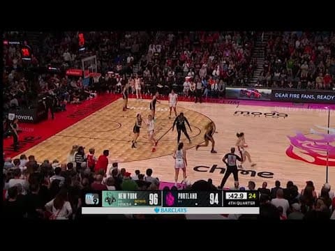 🚨 PORTLAND FIRE BEAT NEW YORK LIBERTY AT THE BUZZER! | WNBA on ESPN