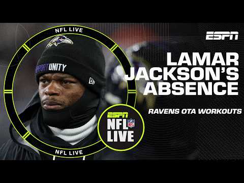 Lamar Jackson ABSENT from Ravens OTA workouts 😯 + Deshaun Watson-Shedeur Sanders battle 👀 | NFL Live