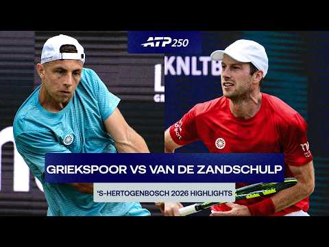 Tallon Griekspoor vs. Botic van de Zandschulp Highlights | ‘s-Hertogenbosch 2026 Round 1