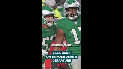 Zack Baun wishes his "brother" Nakobe Dean the best in Las Vegas