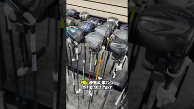 The used driver wall at Golf Galaxy tells you everything you need to know