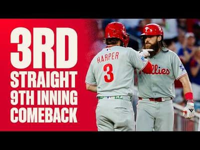 Bryce Harper HOMERS at Washington Nationals to Complete 3rd Consecutive 9th Inning Comeback!