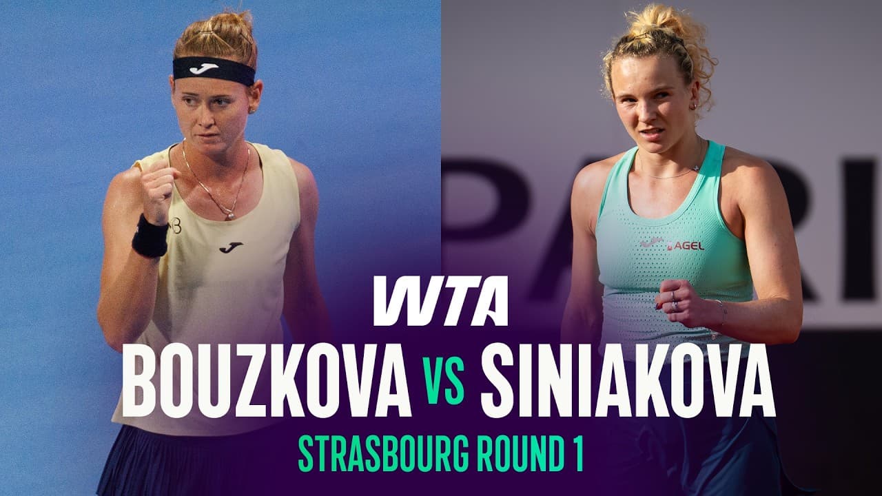 Marie Bouzkova vs. Katerina Siniakova | 2026 Strasbourg Round 1 | WTA Match Highlights