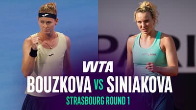 Marie Bouzkova vs. Katerina Siniakova | 2026 Strasbourg Round 1 | WTA Match Highlights